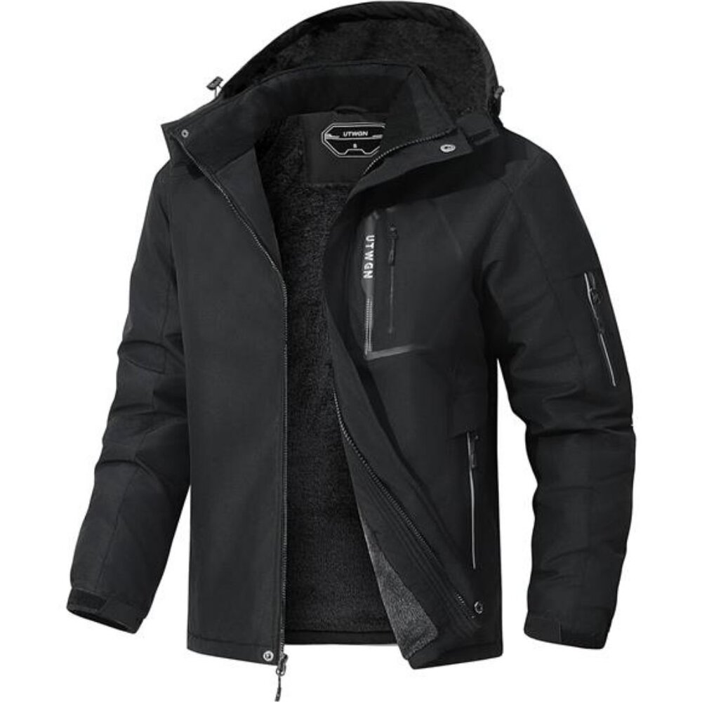 Ski Jacket Winter Warm Snow Coat Waterproof Windbreaker Hooded Work Outerwear